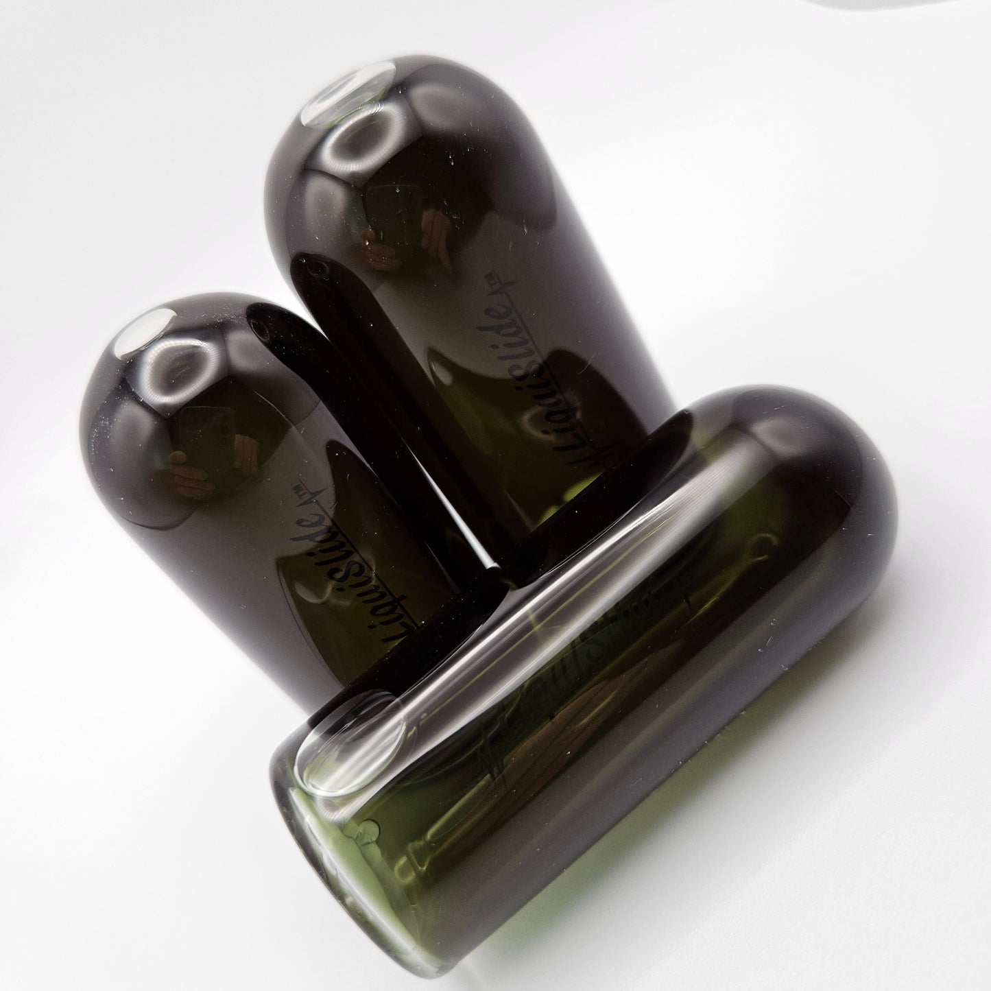 The LiquiSlide - Pinky Sized Glass Guitar Slide - Ultra Black - Liquislide