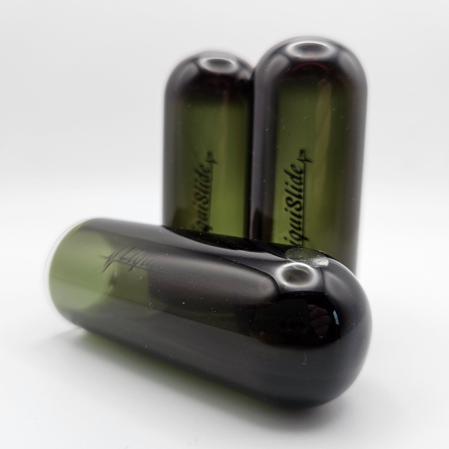 The LiquiSlide - Pinky Sized Glass Guitar Slide - Ultra Black - Liquislide