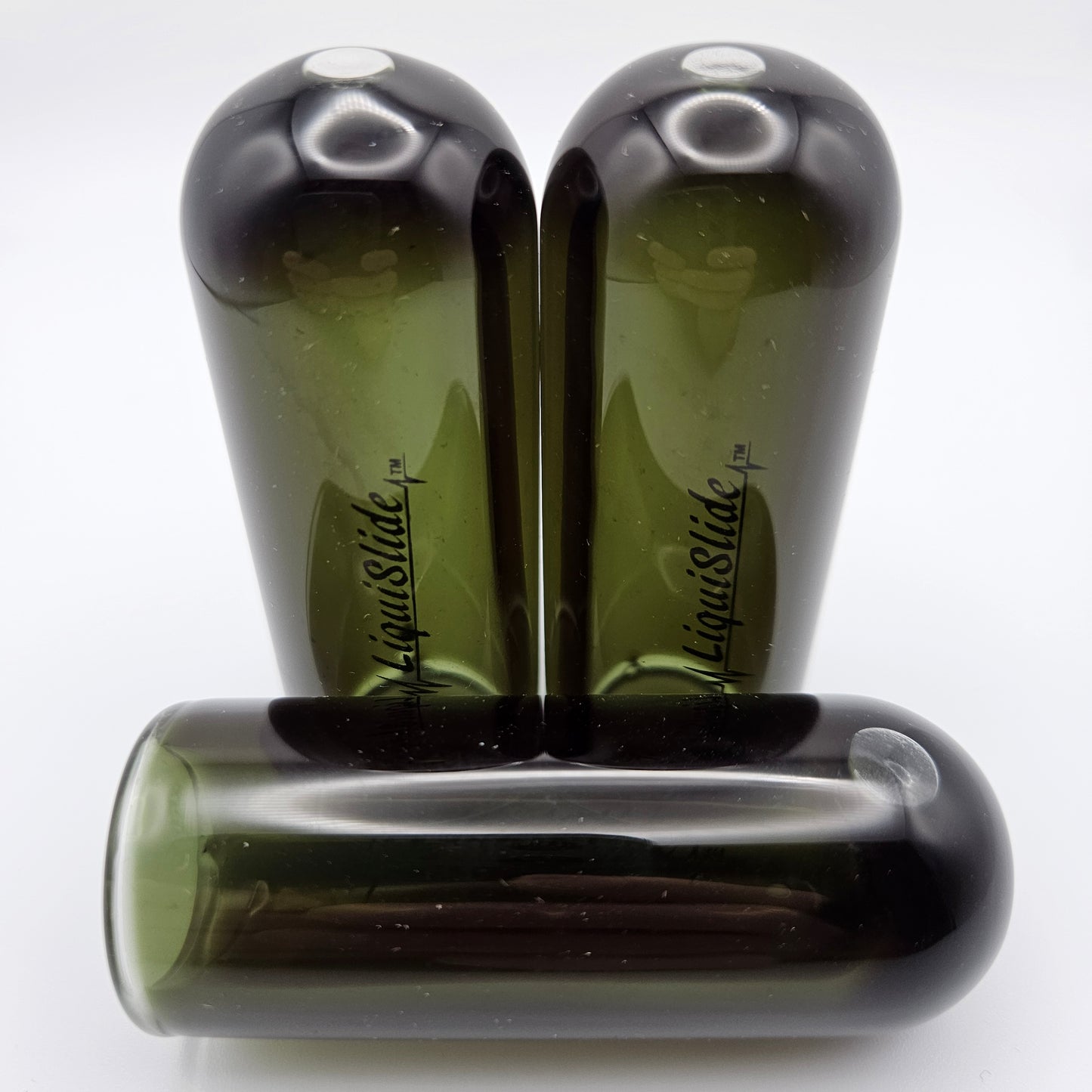 The LiquiSlide - Pinky Sized Glass Guitar Slide - Ultra Black - Liquislide