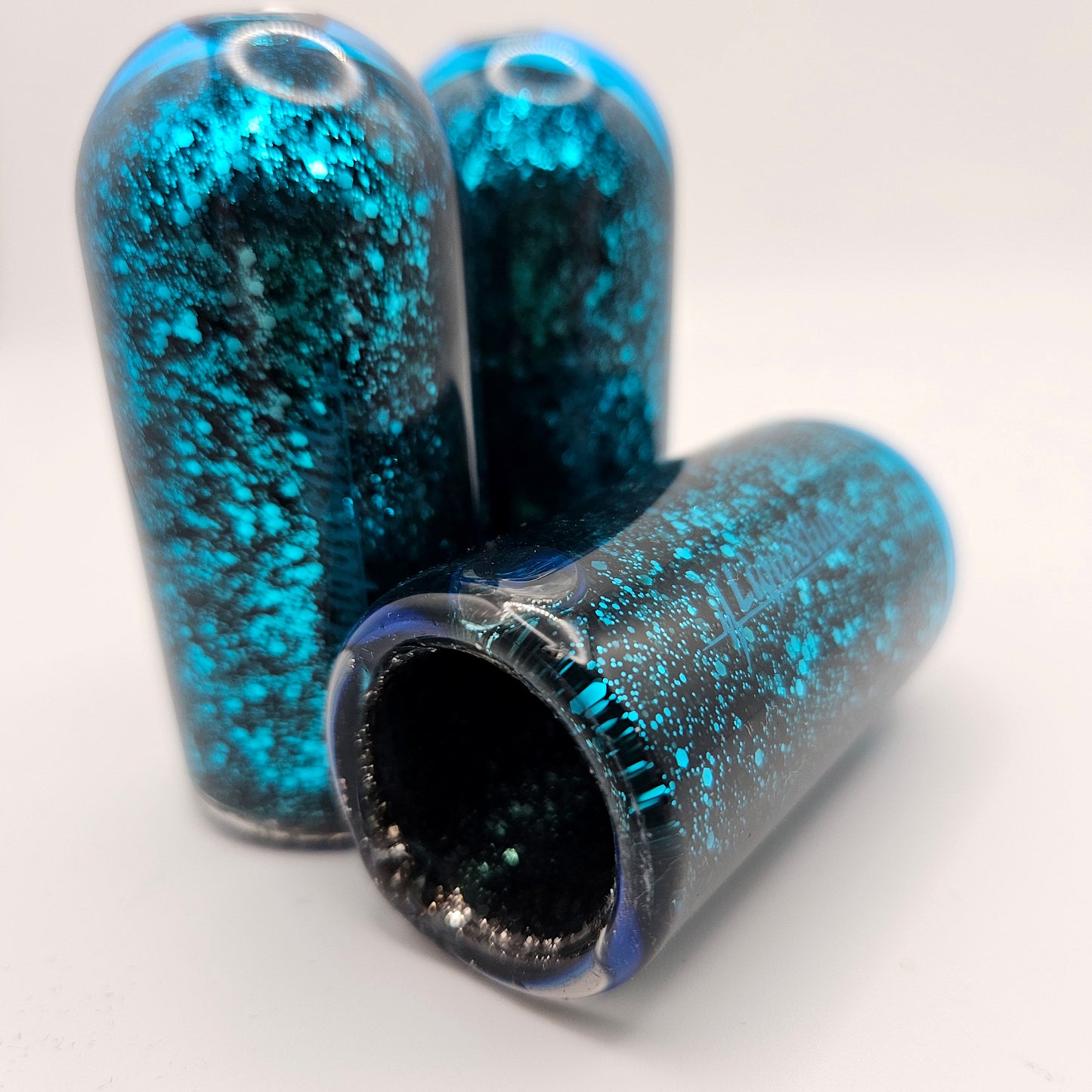Limited Edition - Standard Sized Glass Guitar Slide - Blue Tourmaline