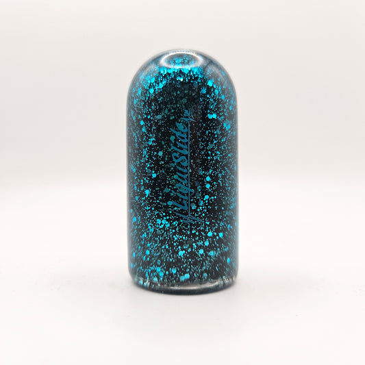 Limited Edition - Knuckle Sized Glass Guitar Slide -  Blue Tourmaline