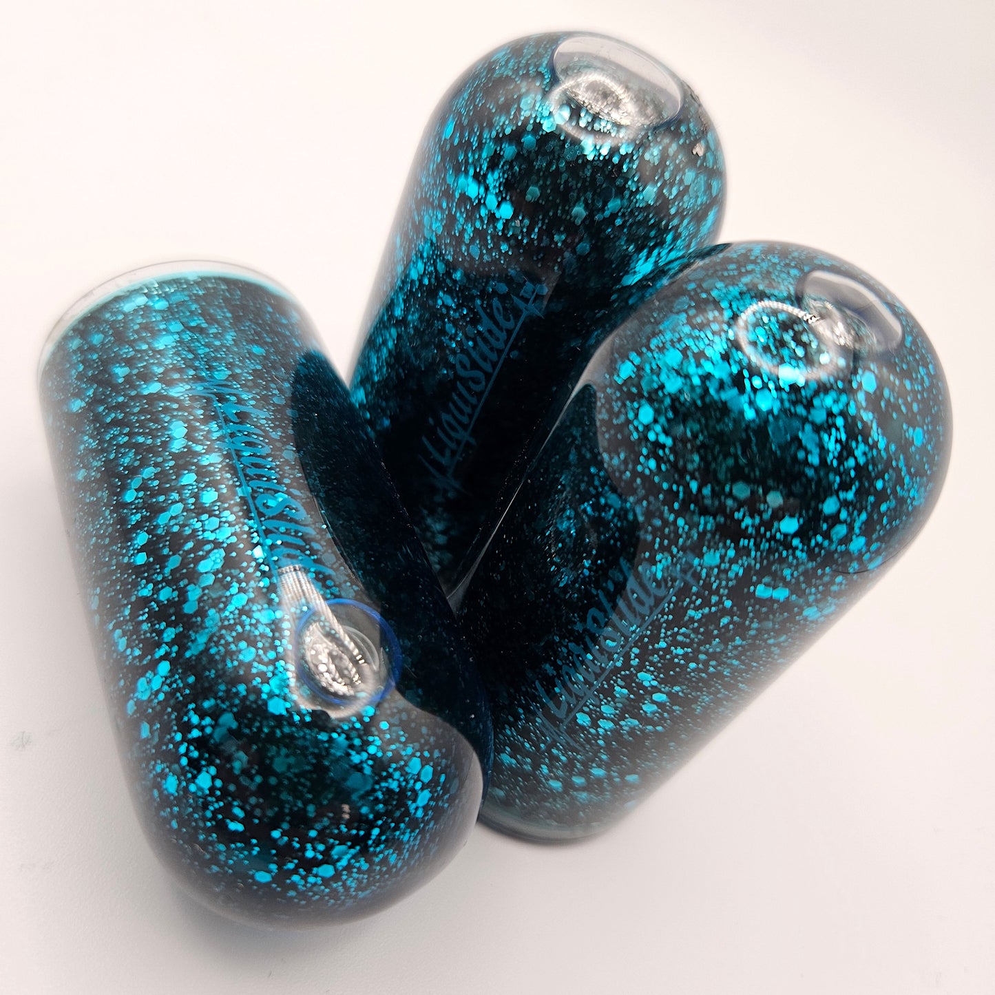 Limited Edition - Knuckle Sized Glass Guitar Slide -  Blue Tourmaline