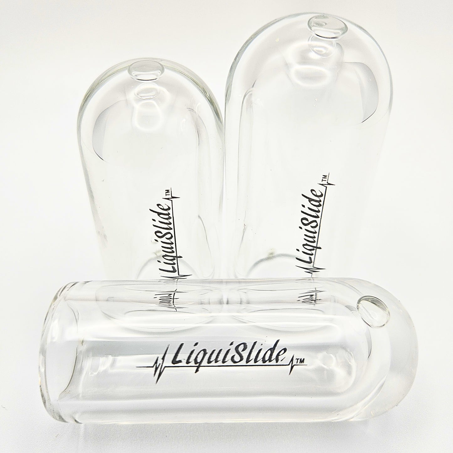 The LiquiSlide - Knuckle Sized Glass Guitar Slide - Clear - Liquislide
