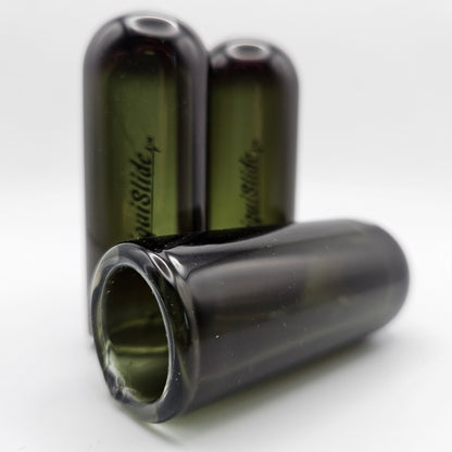The LiquiSlide - Pinky Sized Glass Guitar Slide - Ultra Black - Liquislide