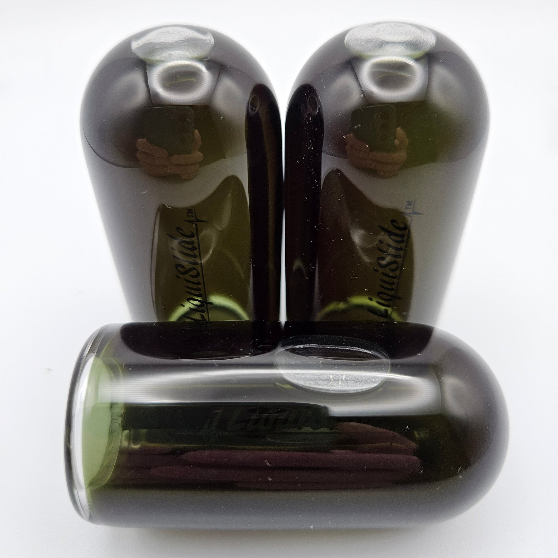 The LiquiSlide - Knuckle Sized Glass Guitar Slide - Ultra Black - Liquislide