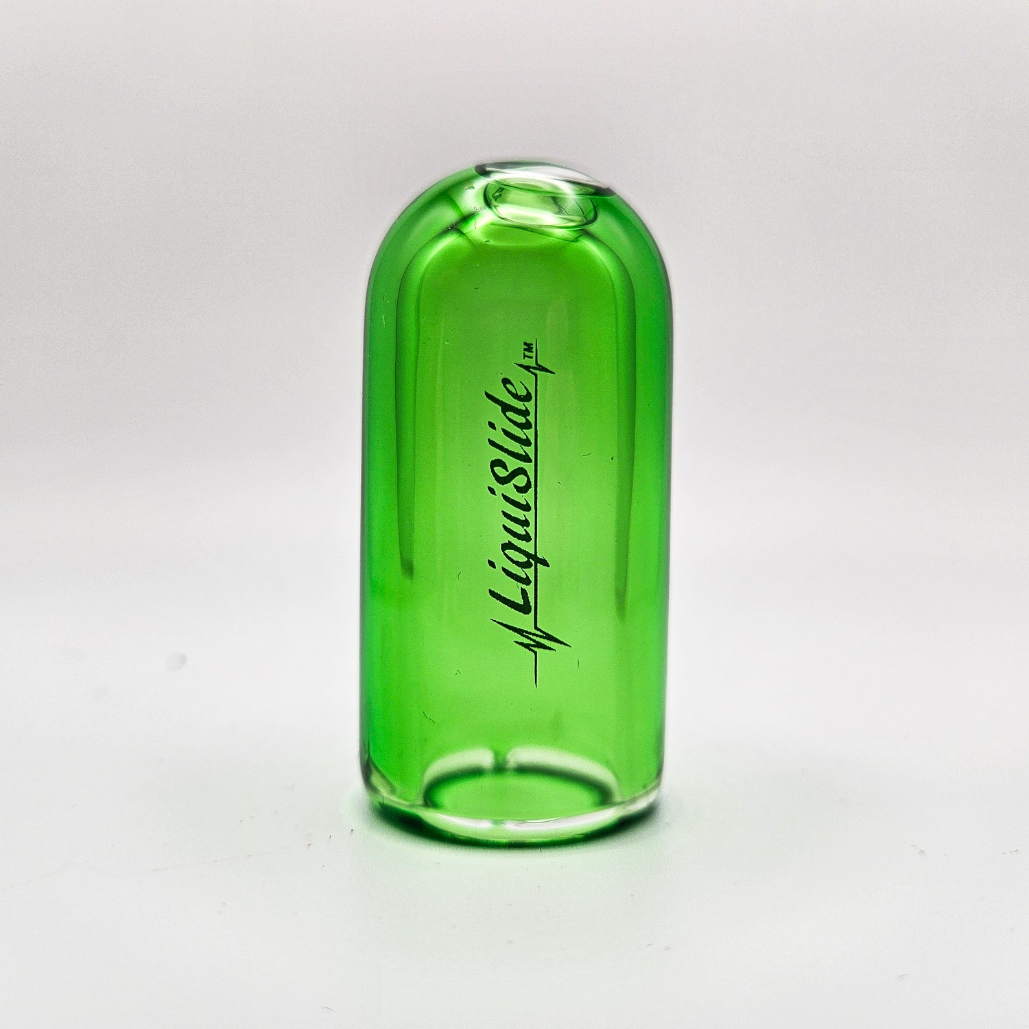 The LiquiSlide - Knuckle Sized Glass Guitar Slide - Light Green - Liquislide