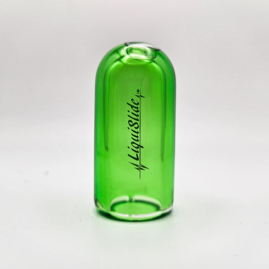 The LiquiSlide - Knuckle Sized Glass Guitar Slide - Light Green - Liquislide