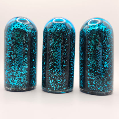 Limited Edition - Standard Sized Glass Guitar Slide - Blue Tourmaline