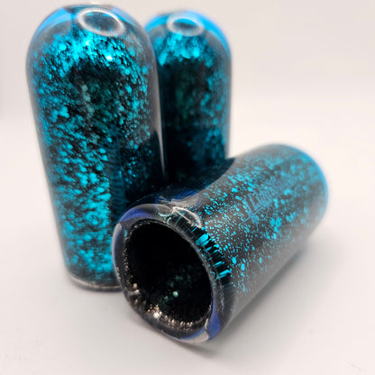 Limited Edition - Standard Sized Glass Guitar Slide - Blue Tourmaline