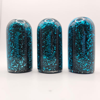 Limited Edition - Knuckle Sized Glass Guitar Slide -  Blue Tourmaline