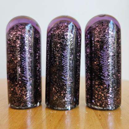 Limited Edition - Pinky Sized Glass Guitar Slide - Amethyst - Liquislide