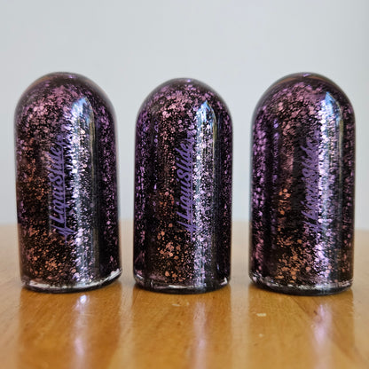 Limited Edition - Knuckle Sized Glass Guitar Slide -  Amethyst - Liquislide