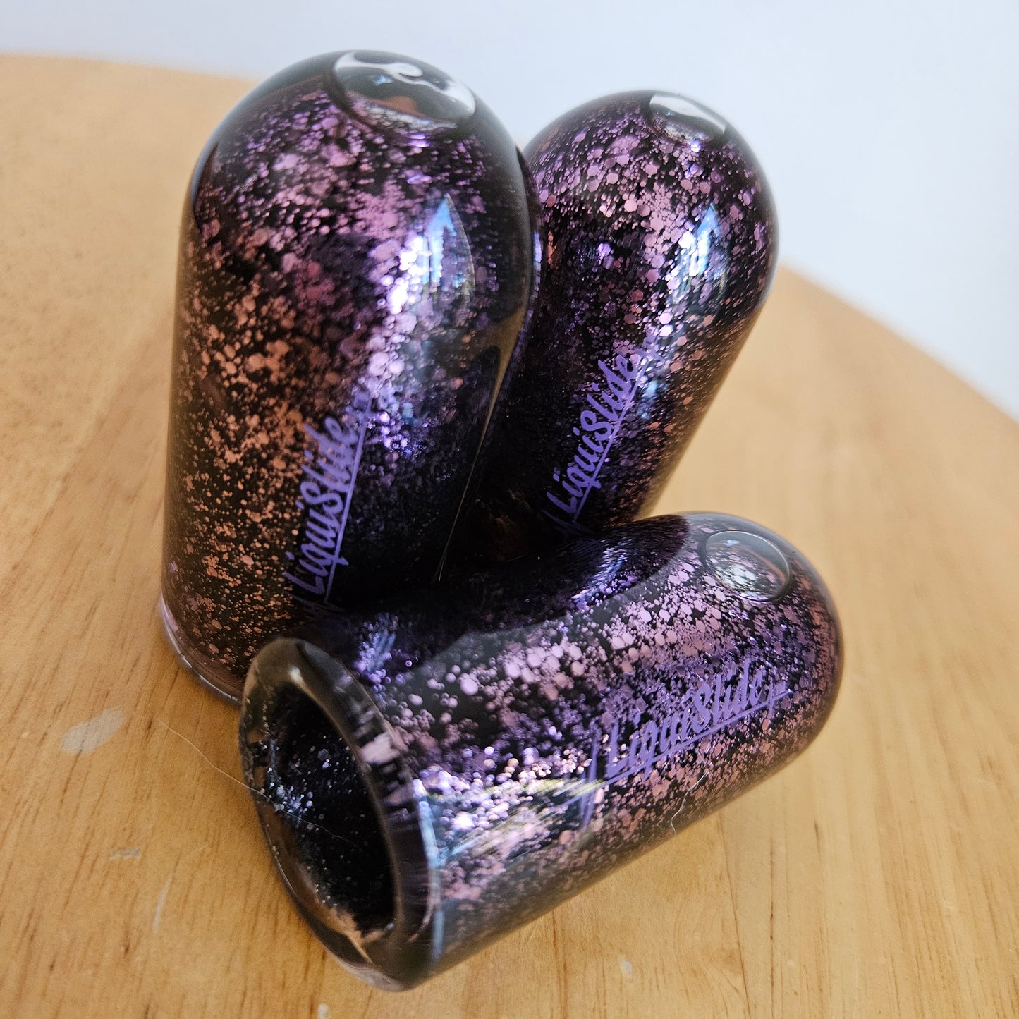 Limited Edition - Knuckle Sized Glass Guitar Slide -  Amethyst - Liquislide