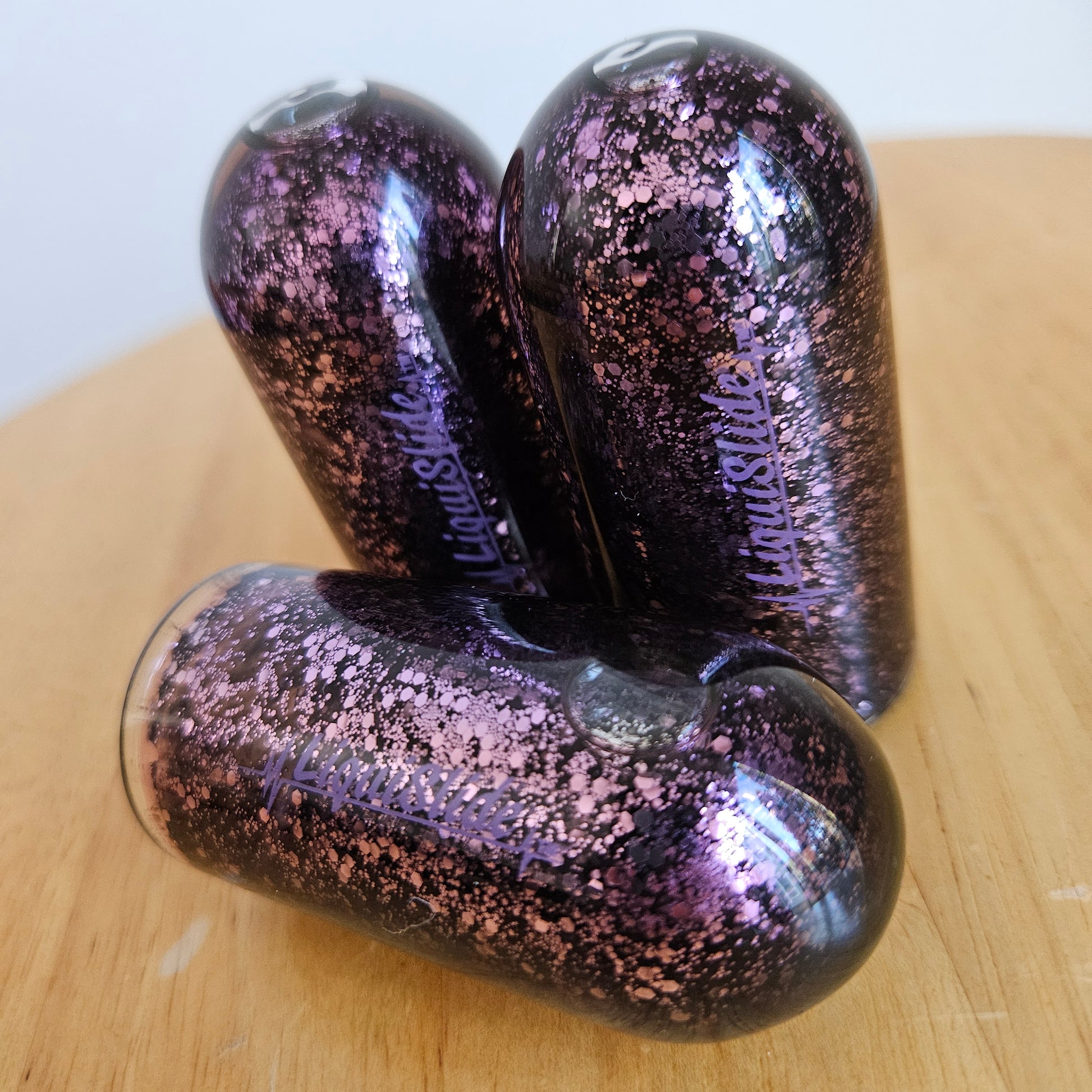 Limited Edition - Knuckle Sized Glass Guitar Slide -  Amethyst - Liquislide