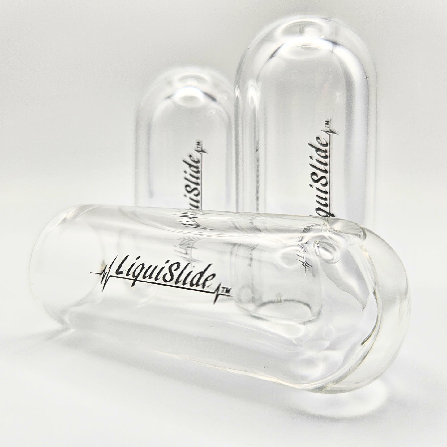 The LiquiSlide - Pinky Sized Glass Guitar Slide - Clear - Liquislide