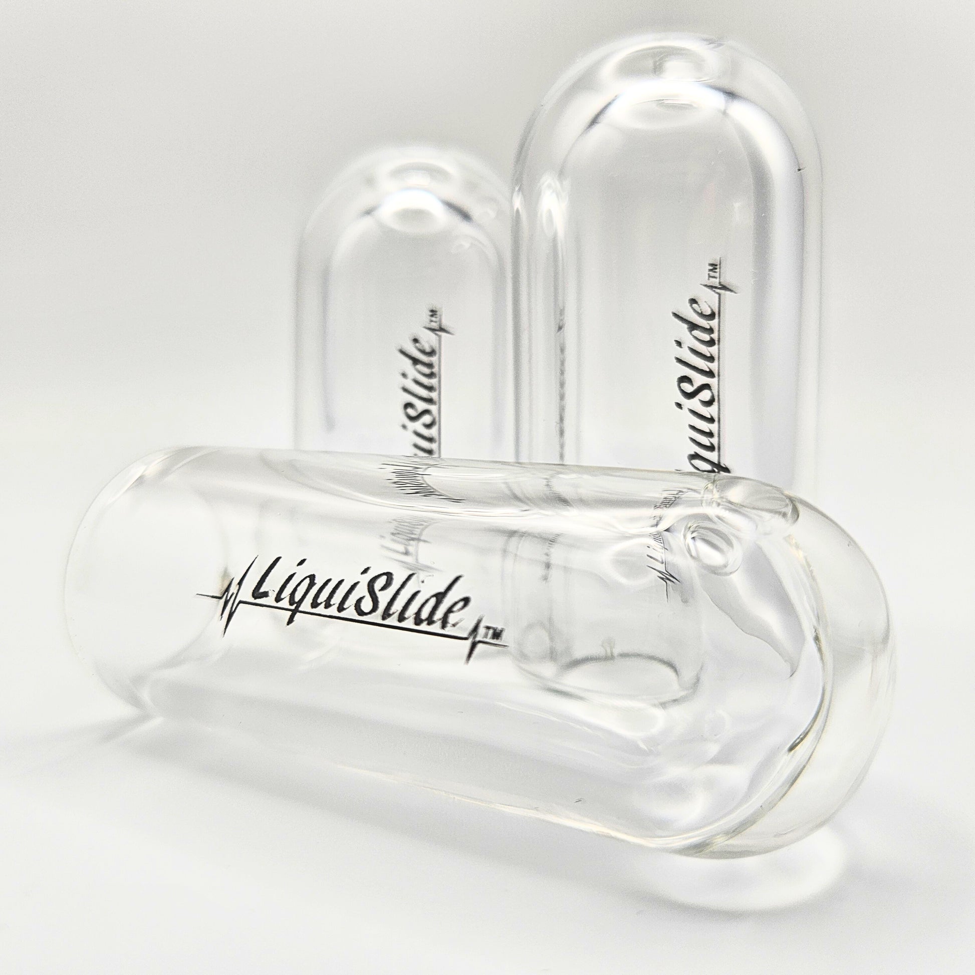 The LiquiSlide - Standard Sized Glass Guitar Slide - Clear - Liquislide