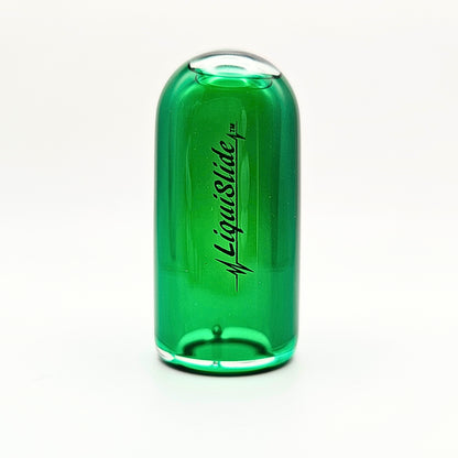 The LiquiSlide - Knuckle Sized Glass Guitar Slide - Go Green - Liquislide