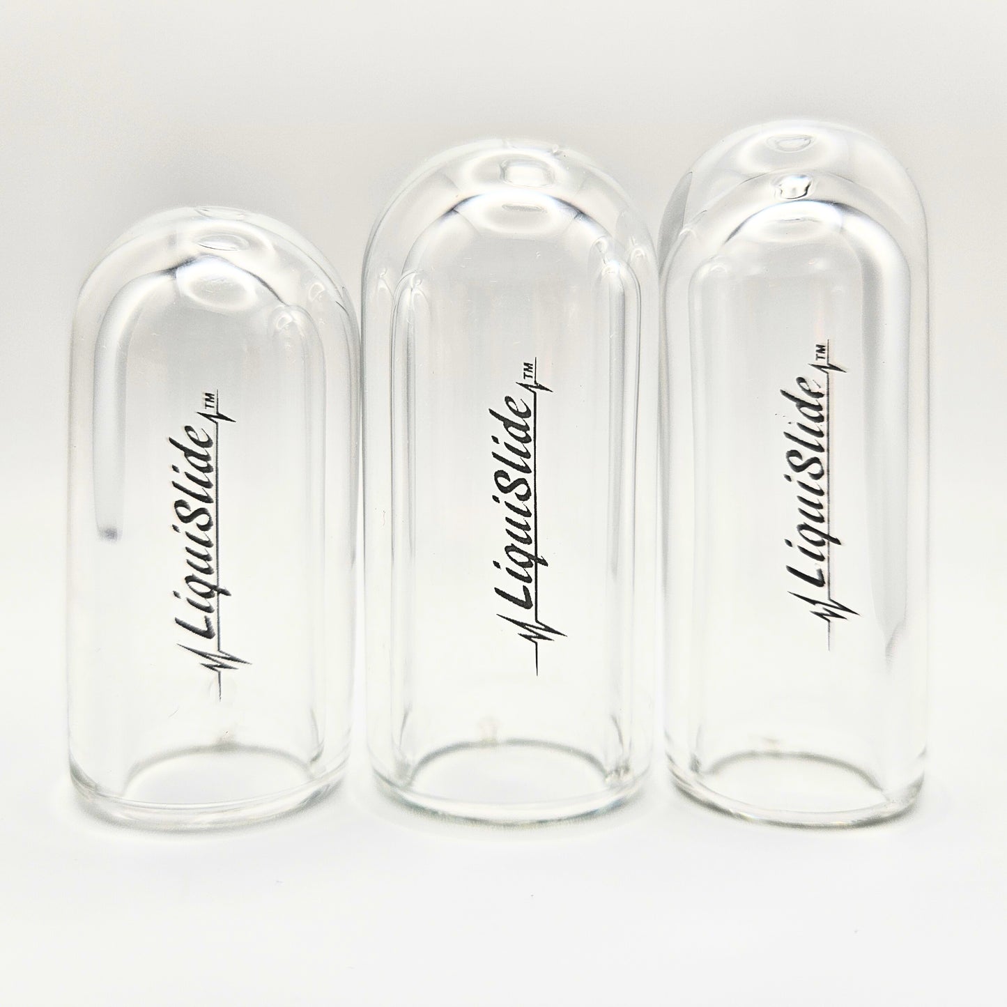 The LiquiSlide - Pinky Sized Glass Guitar Slide - Clear - Liquislide