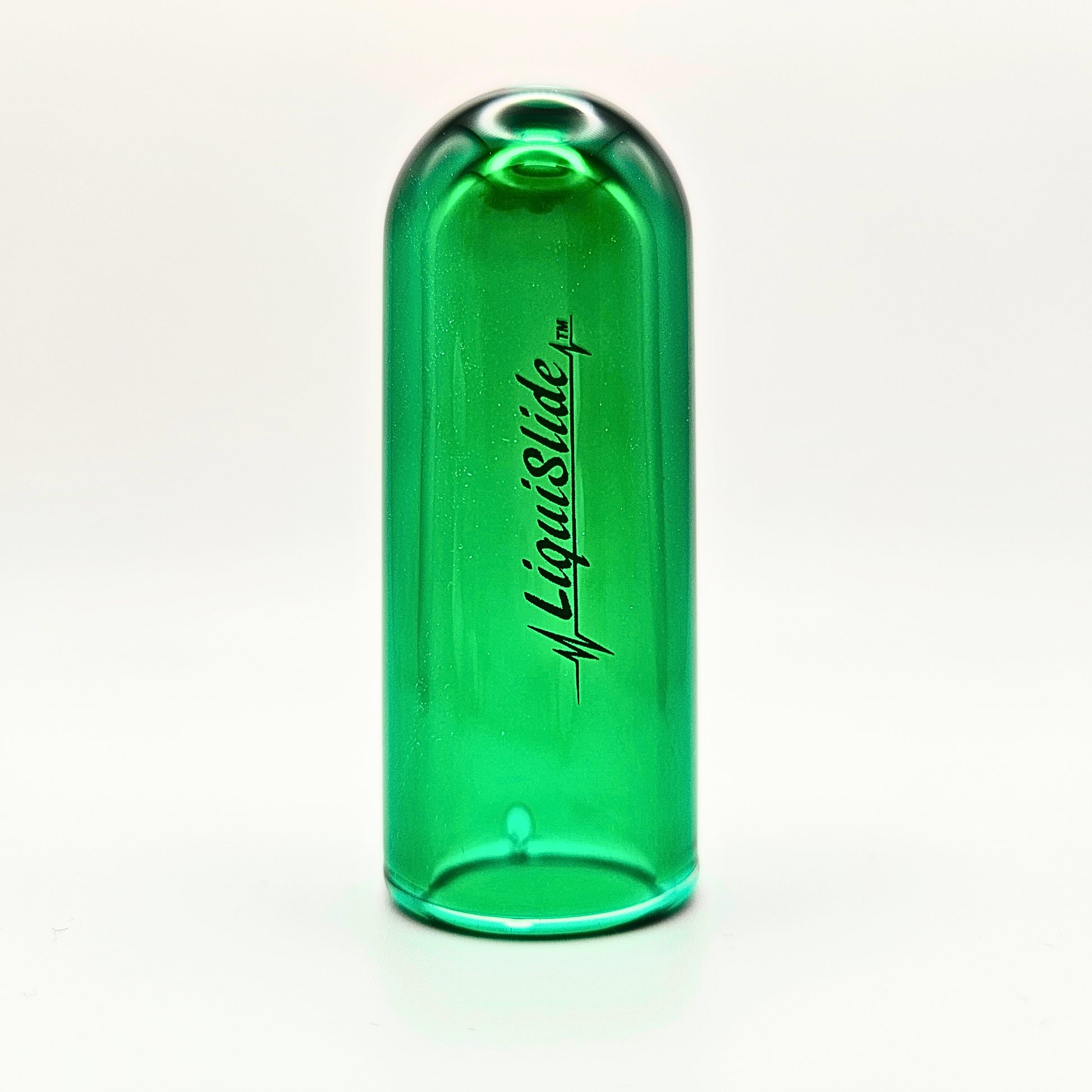 The LiquiSlide - Pinky Sized Glass Guitar Slide - Go Green - Liquislide