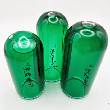 The LiquiSlide - Knuckle Sized Glass Guitar Slide - Go Green - Liquislide