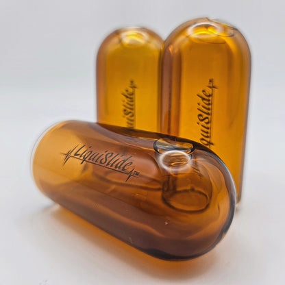 The LiquiSlide - Knuckle Sized Glass Guitar Slide-  Burnt Orange - Liquislide