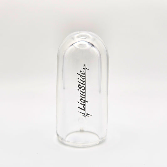 The LiquiSlide - Knuckle Sized Glass Guitar Slide - Clear - Liquislide