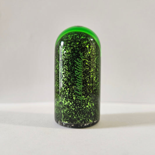 Limited Edition - Knuckle Sized Glass Guitar Slide -  Green Zircon
