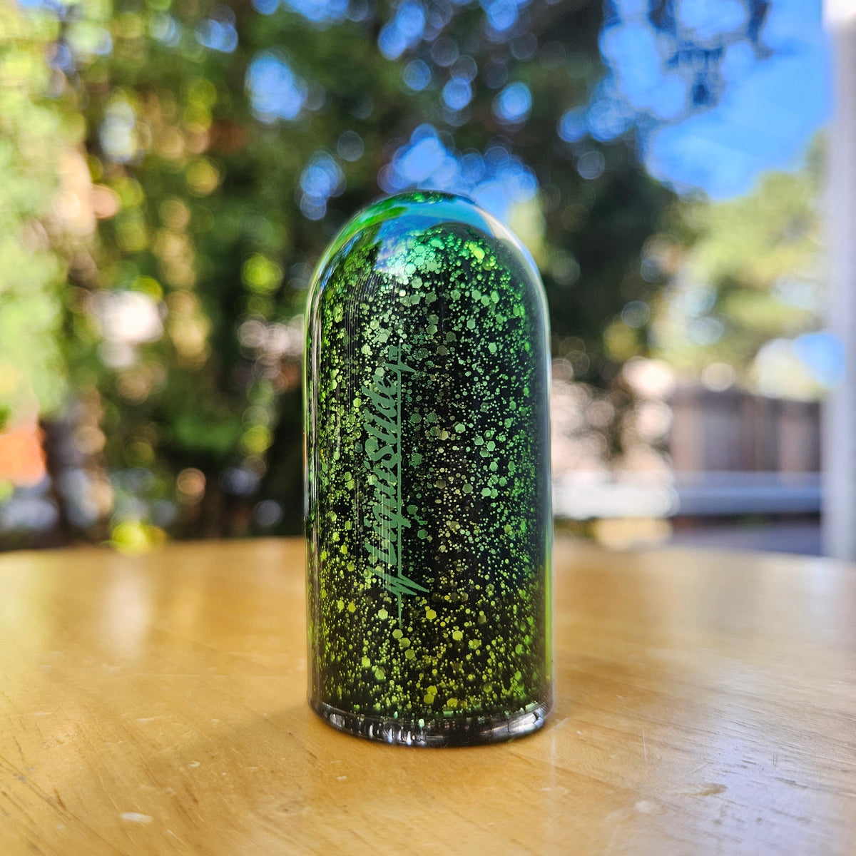 Limited Edition - Standard Sized Glass Guitar Slide - Green Zircon