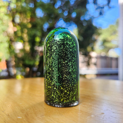 Limited Edition - Standard Sized Glass Guitar Slide - Green Zircon