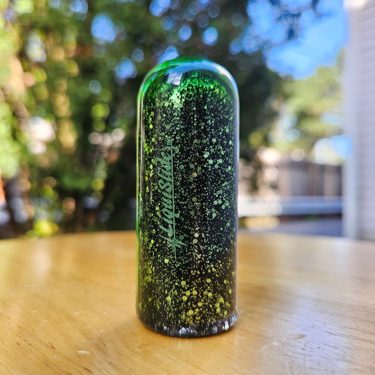 Limited Edition - Pinky Sized Glass Guitar Slide - Green Zircon
